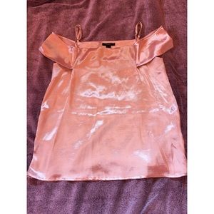 Forever 21 Silk Shoulderless Tank Top